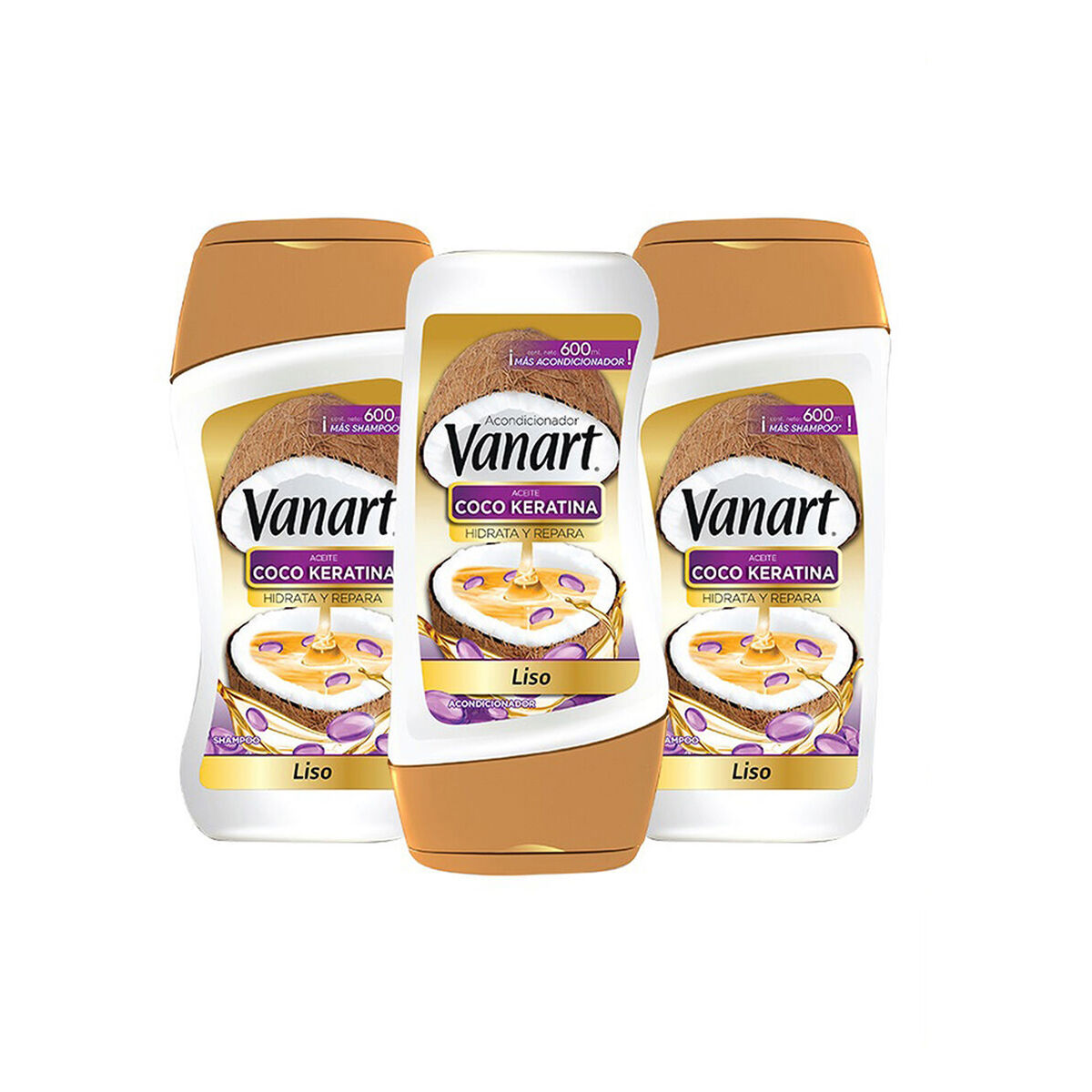 Pack Vanart Liso 2 Shampoo + 1 Acondicionador