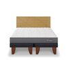 Cama Europea CIC Base Dividida King Anatomic + Respaldo Villarrica Mostaza