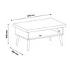 Mesa de Centro Exit Lucca Pino Beige