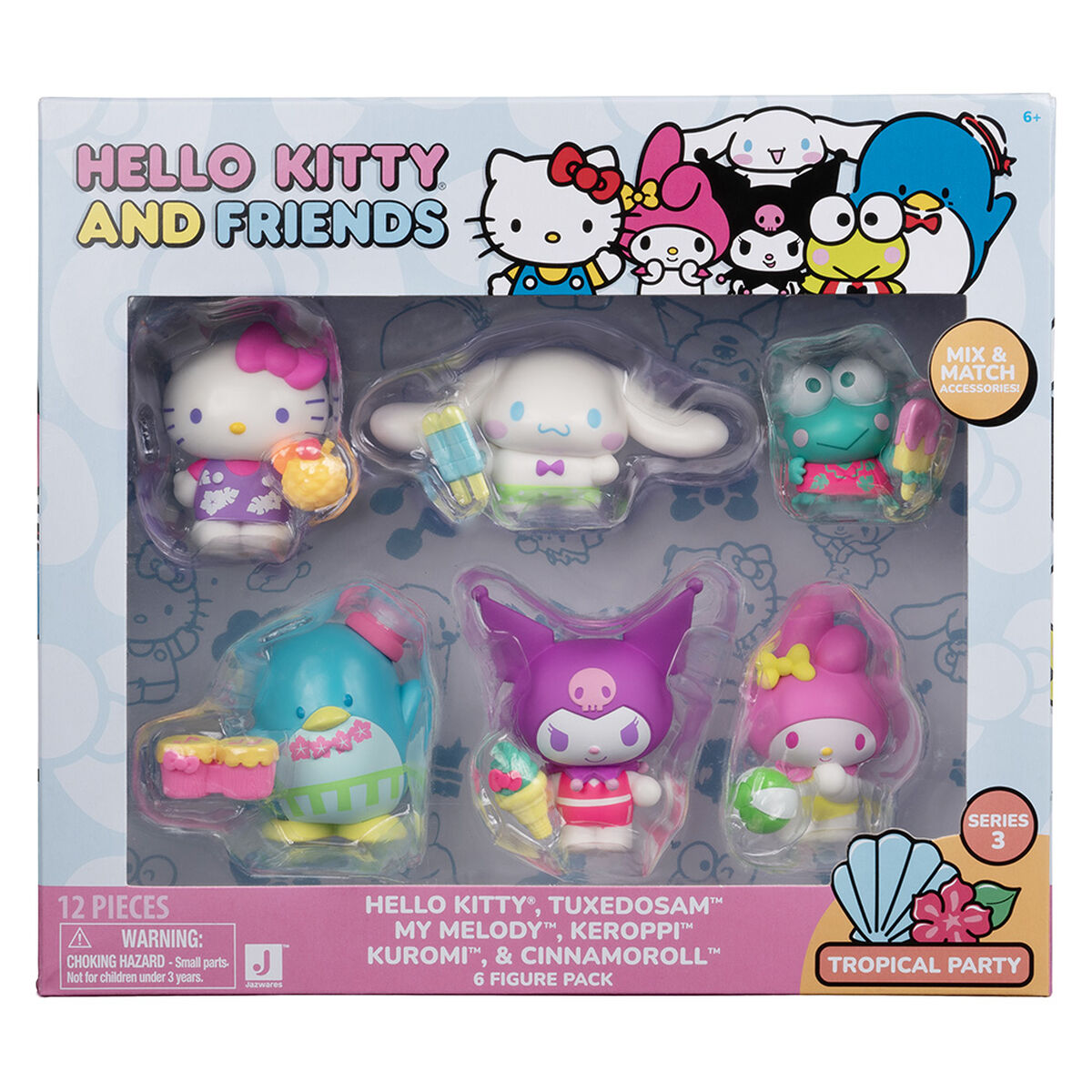 Pack De 6 Figuras Hello Kitty