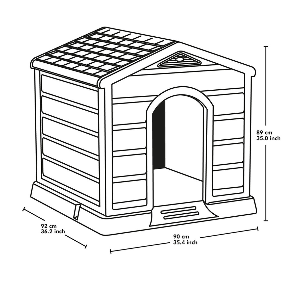 Casa para Perro Rimax Grande Techo Azul