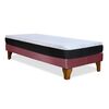 Cama Europea Latam Home 1,5 Plazas Zen Pro Palo Rosa