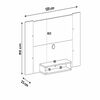 Panel TV Exit Cine Hasta 47" Cedro y Beige