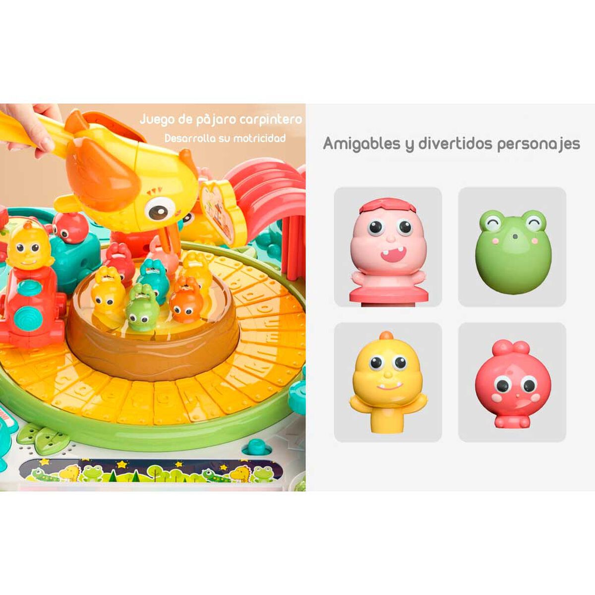 Mesa de Actividades Fun 34 x 34 cm Verde LuBabycas