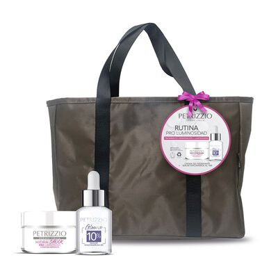 Set Proluminosidad Crema + Serum + Cartera Petrizzio