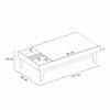 Mesa De Centro Onessta Vitta Blanco y Café