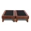 Base Europea Dividida Latam Home 2 Plazas Zen Cuero Tabaco