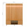 Rack + Panel TV Decocasa Neon Float hasta 75" Carvalho