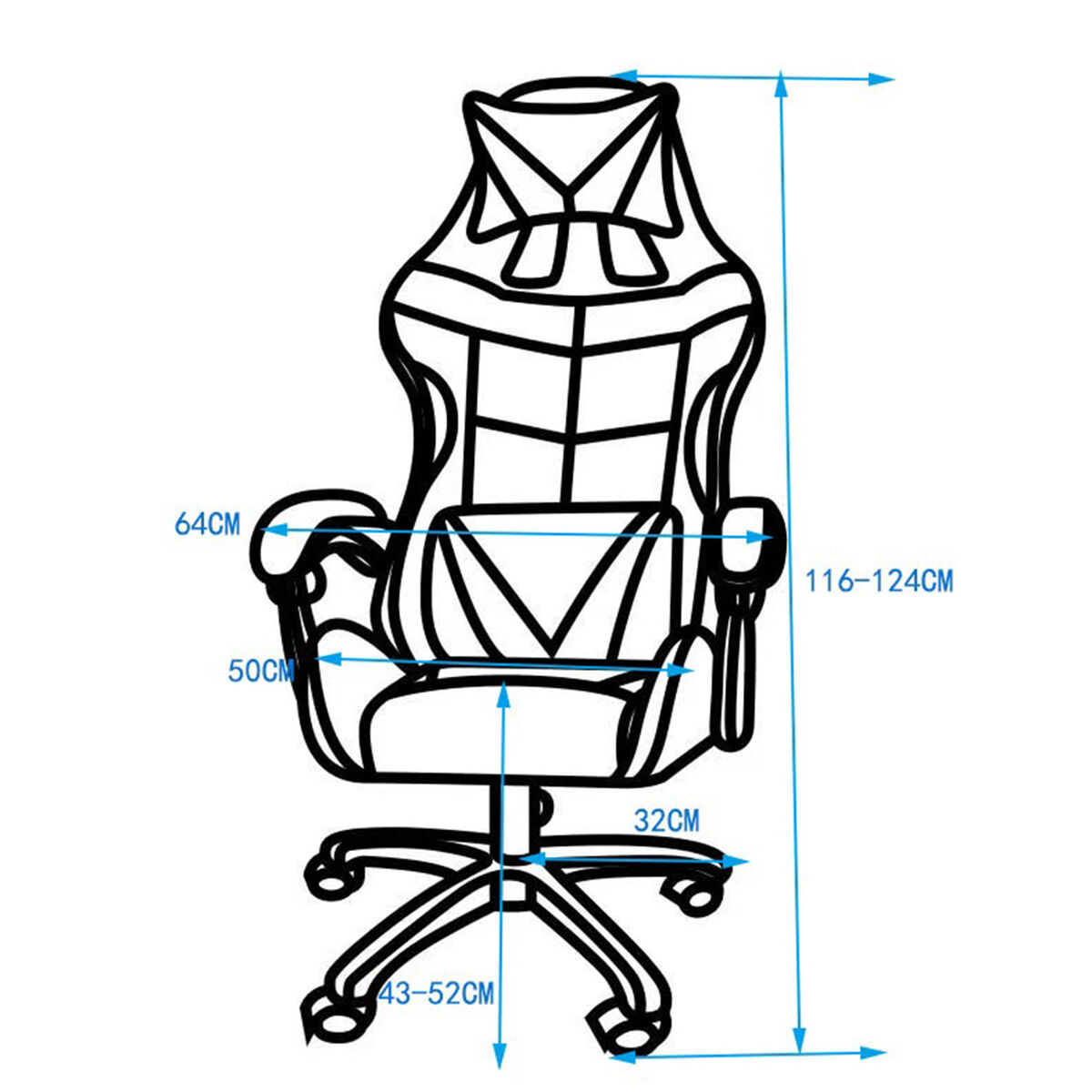 Silla Gamer Idetex Toni Negro