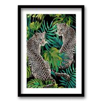 Cuadro Decorativo Retela Dos Tigres 50 x 35 cm