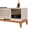 Rack TV Vekkahome Cairo Hasta 65" Beige