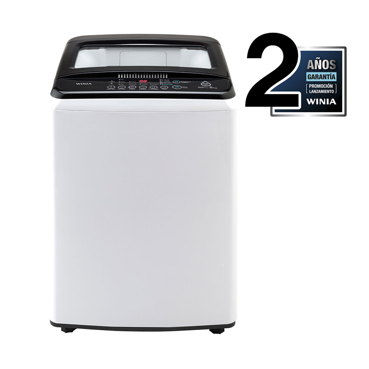 Lavadora Automática Winia DWF-E81W 8 kg.
