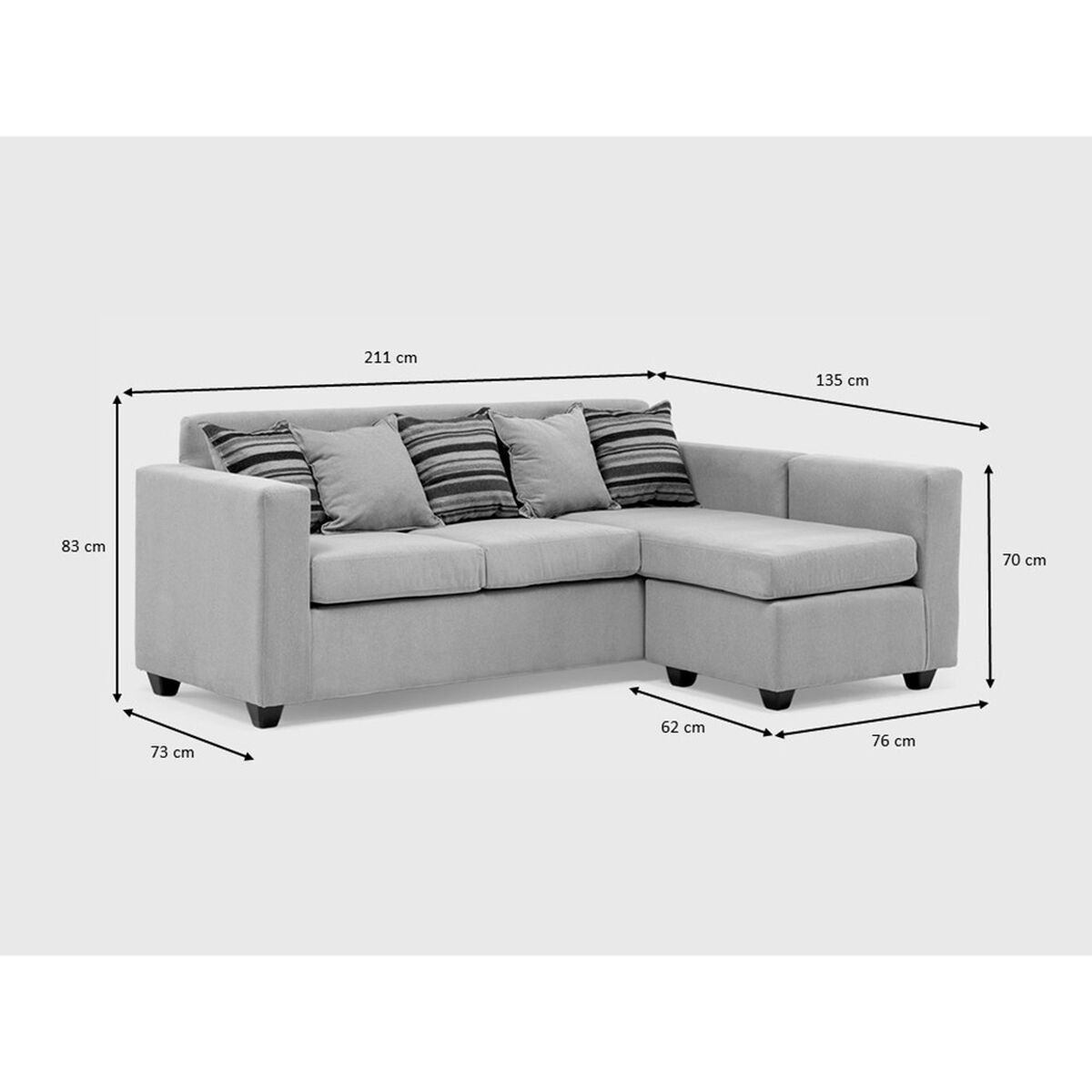 Seccional Muebles MPR Jazmin 3-1 Velvet Burdeo