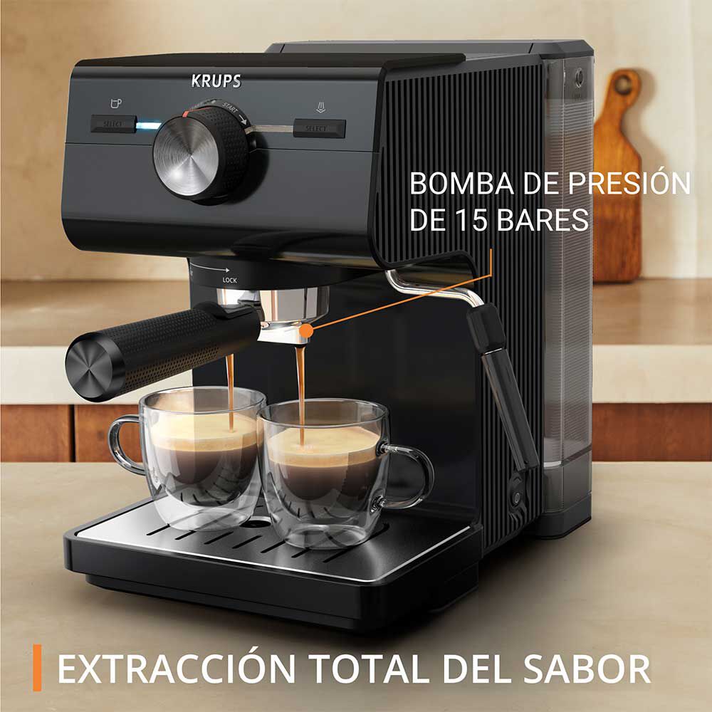 Krups Espresso Authentic Negro, foto 2