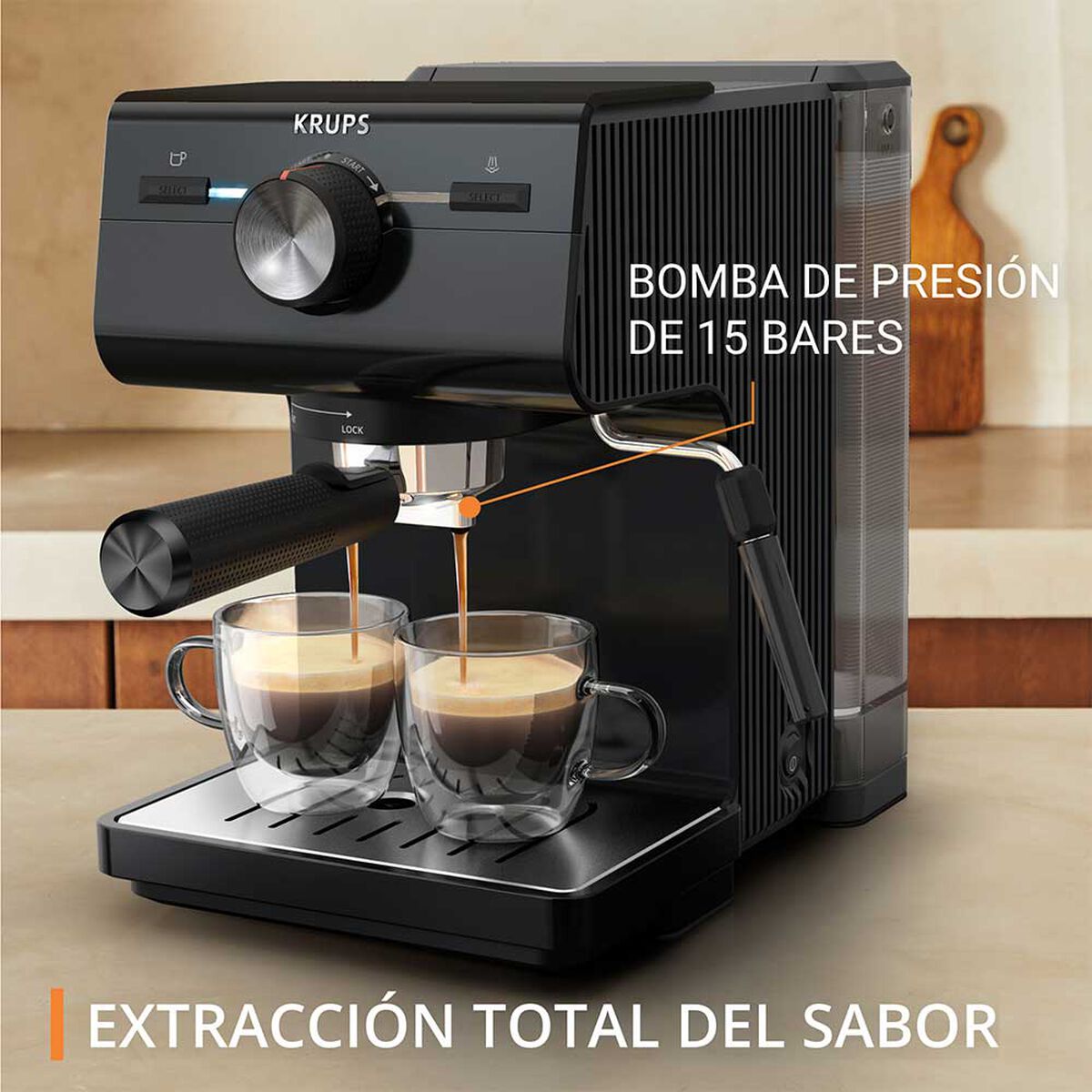 Cafetera Eléctrica Krups Xp381810 2 lts.