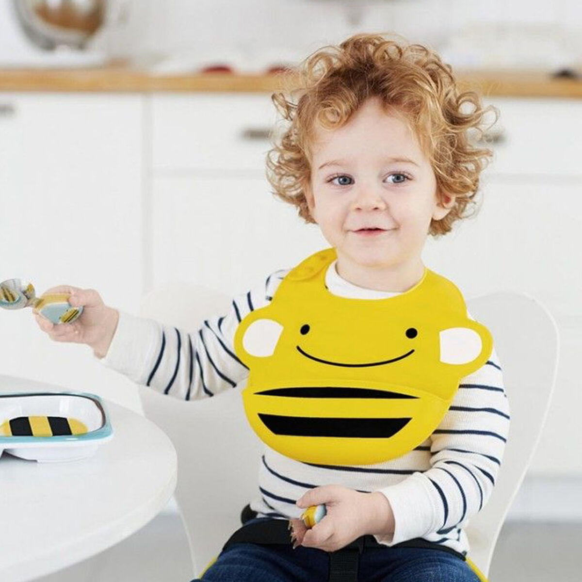 Babero de Silicona Bee Skip Hop