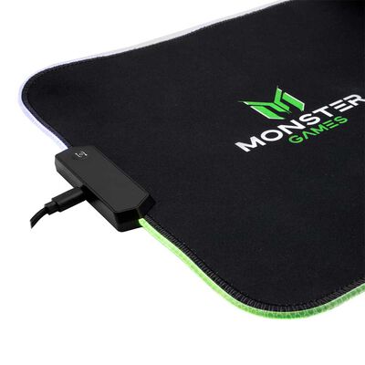 Imagen 2 del producto Mousepad Monster Games USB RGB Negro