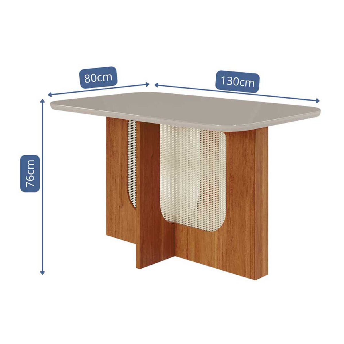 Juego de comedor Decocasa Louis 4 Sillas Off White