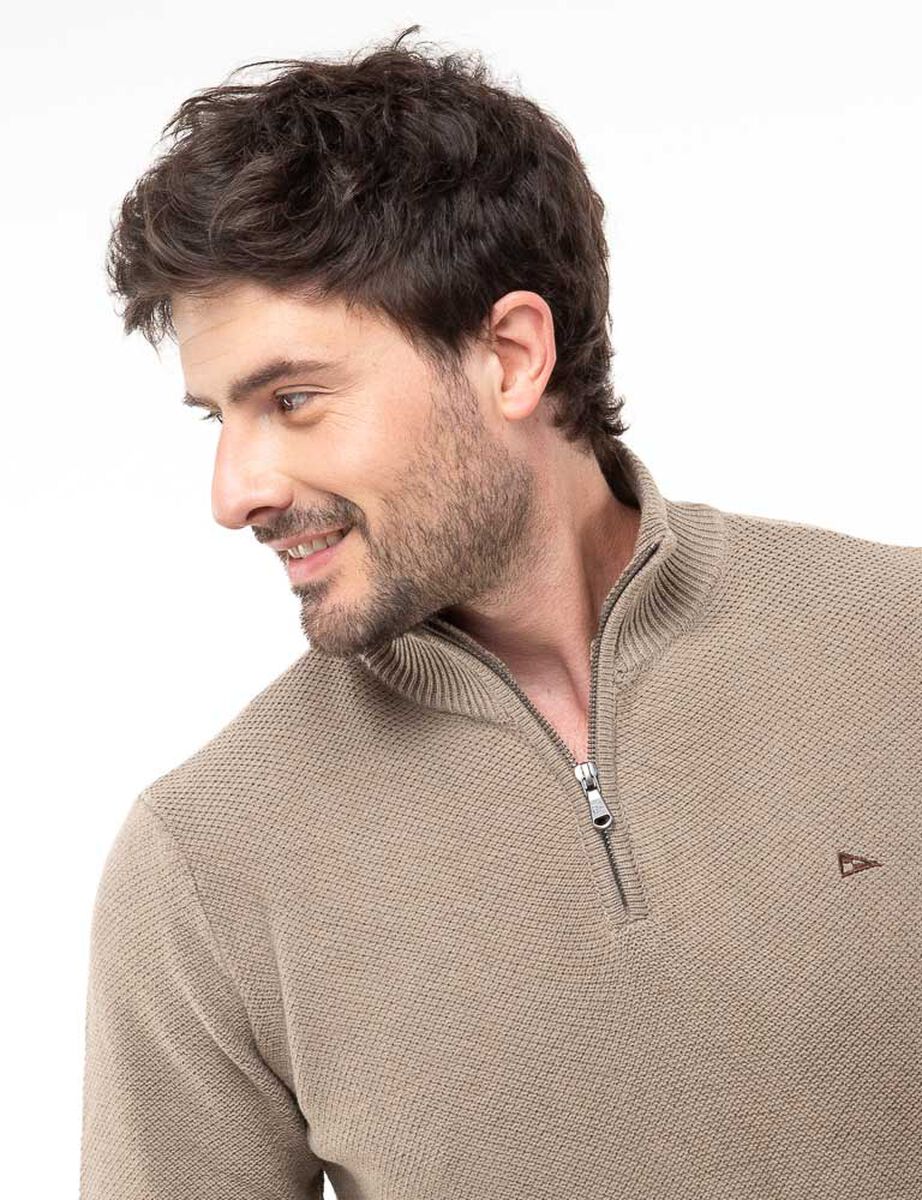 Sweater Medio Cierre Regular Hombre Portman Club