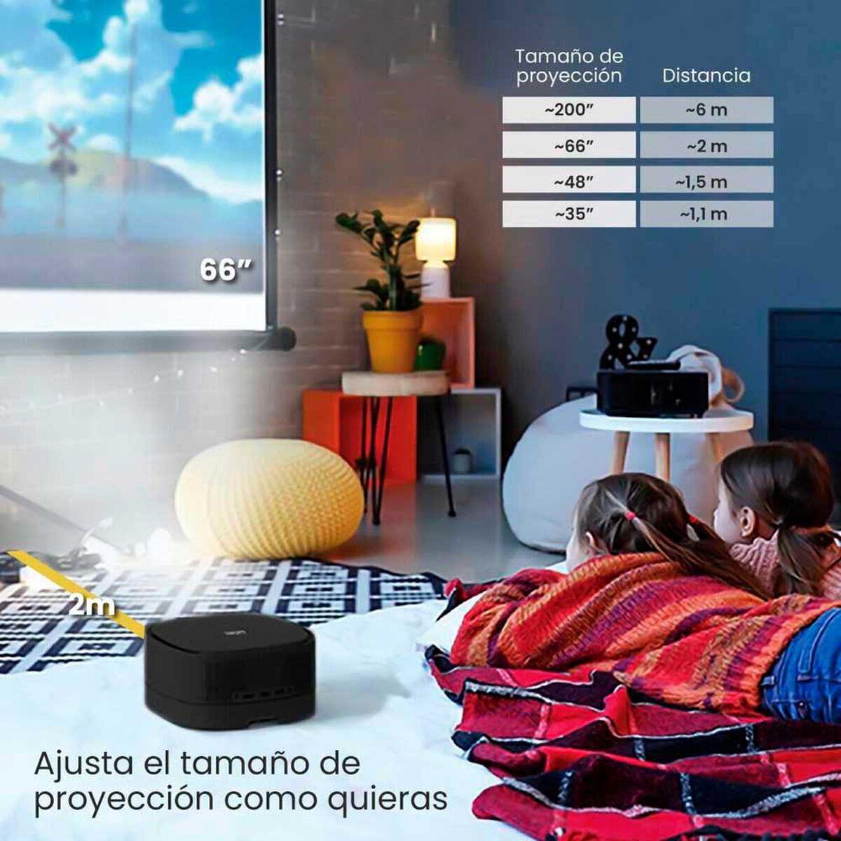Proyector Levo Smart Lumix Inal&aacute;mbrico