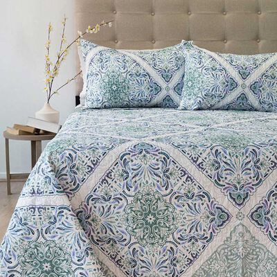 Quilt Doral 2 Plazas Hotpress Origins D15 Estampado