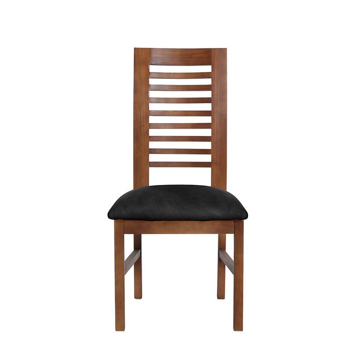 Juego de Comedor Latam Home Sevilla Salamanca 2 Sillas + 2 Bancas Cuero Kentucky Negro