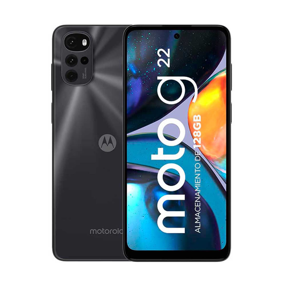 Celular Motorola Moto G22 128GB 6,5" Negro Claro