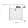 Mueble Autoservicio Home Mobili Gina 2 Puertas Blanco