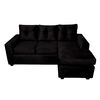Sofá Seccional Muebles MPR Azalea 3 Negro
