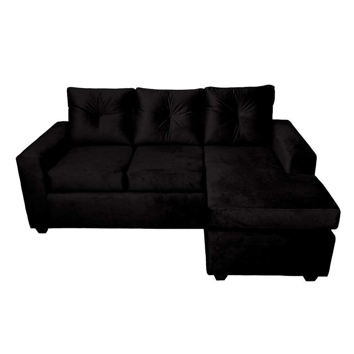 Sofá Seccional Muebles MPR Azalea 3 Negro