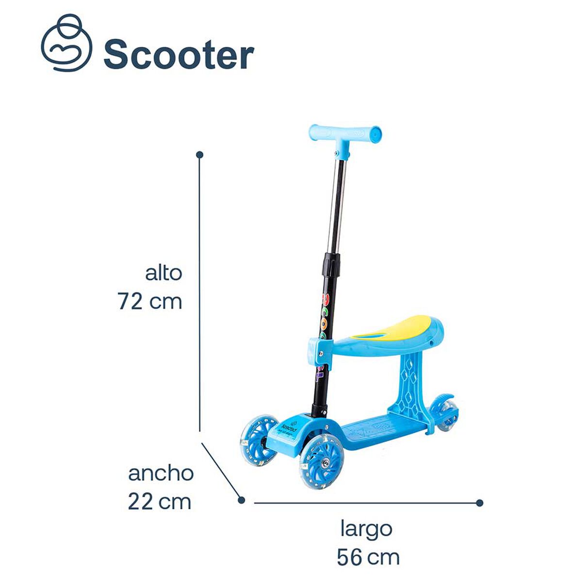 Scooter Xt04 Azul Bebesit