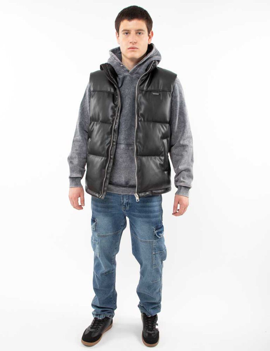 Chaqueta Ecocuero Sin Mangas Hombre Fiorucci