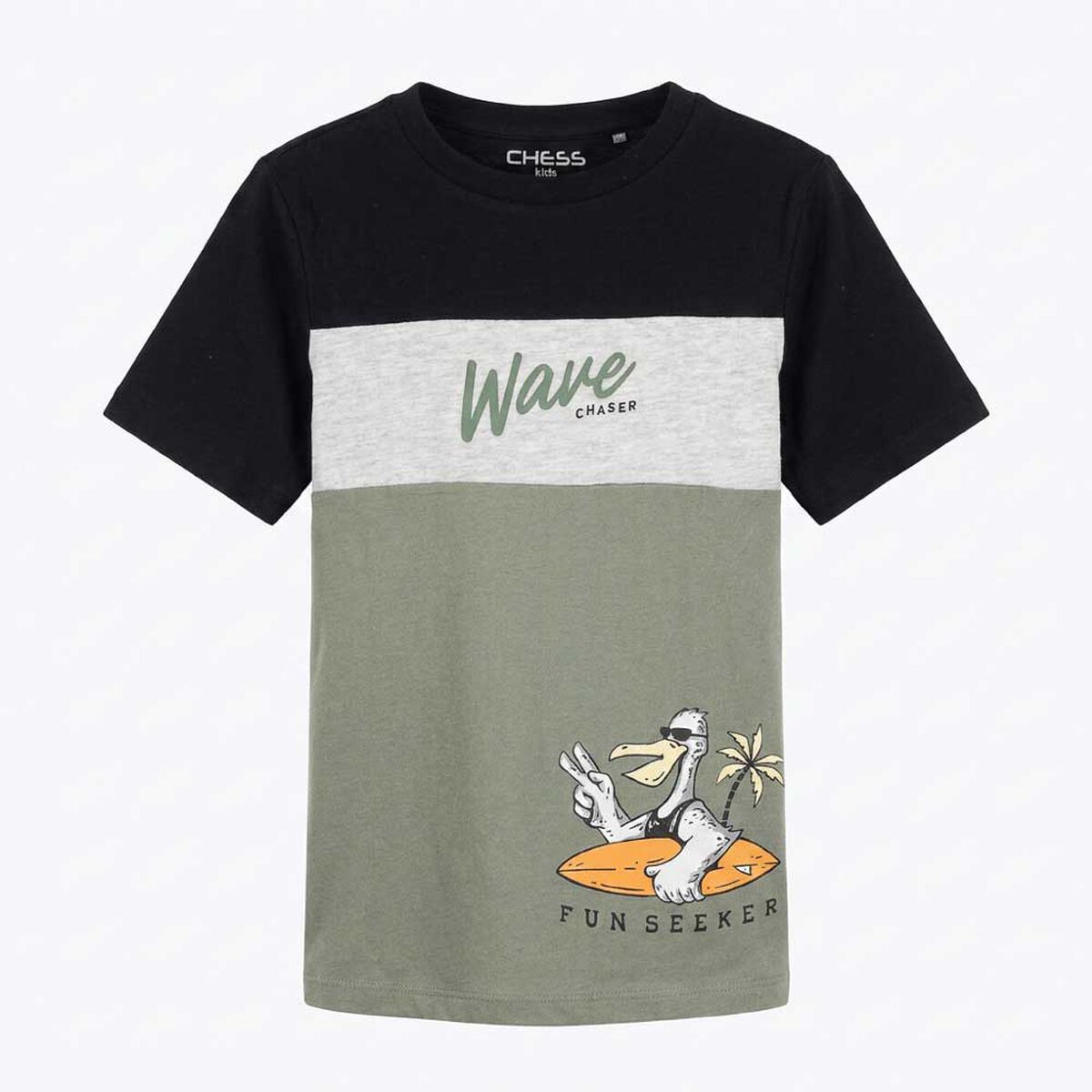 Polera Manga Corta Ni&ntilde;o Chess