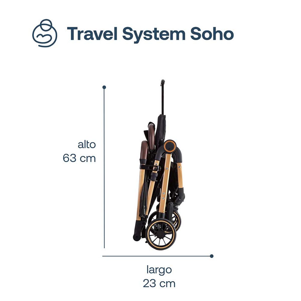 Coche Maleta UltraCompacto Paseo Micro SX Negro Bebesit