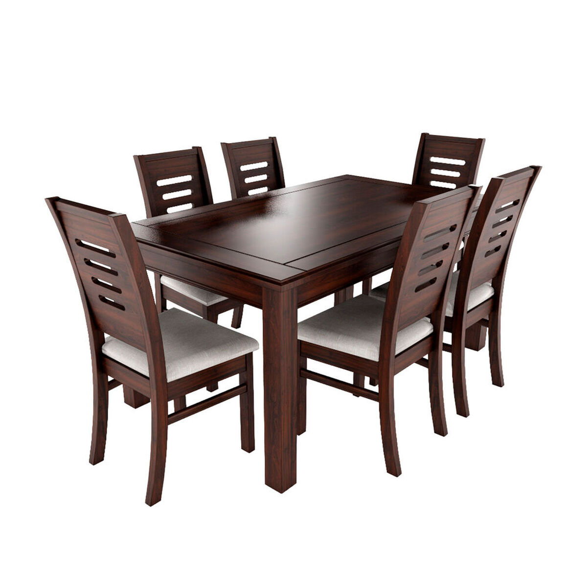 Juego de Comedor Muebles Hema Roma 6 Sillas Chocolate