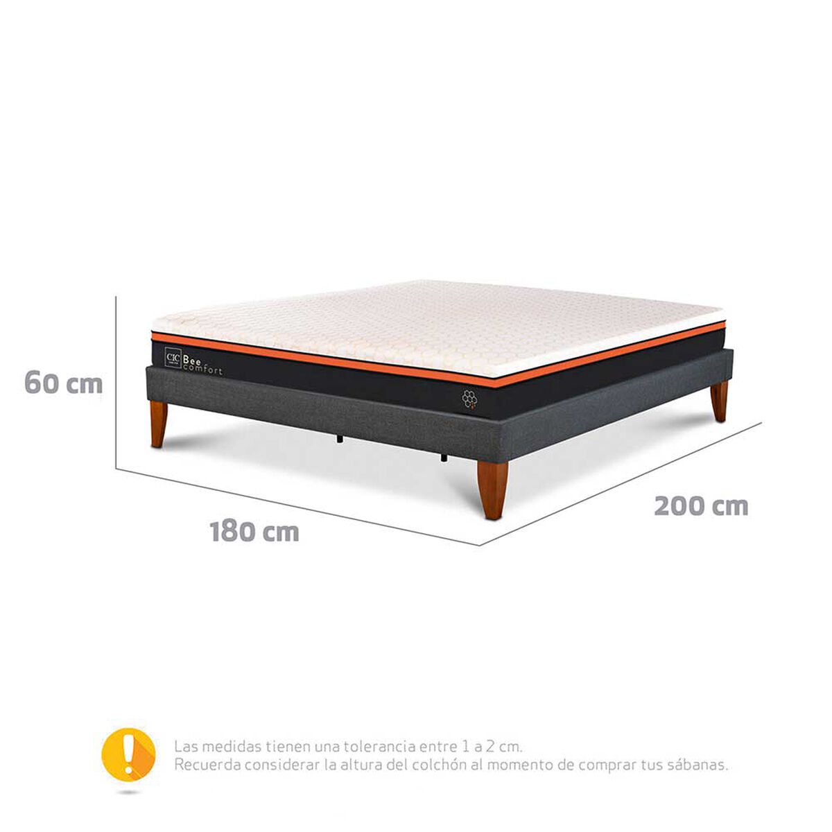 Cama Europea CIC King Bee Comfort