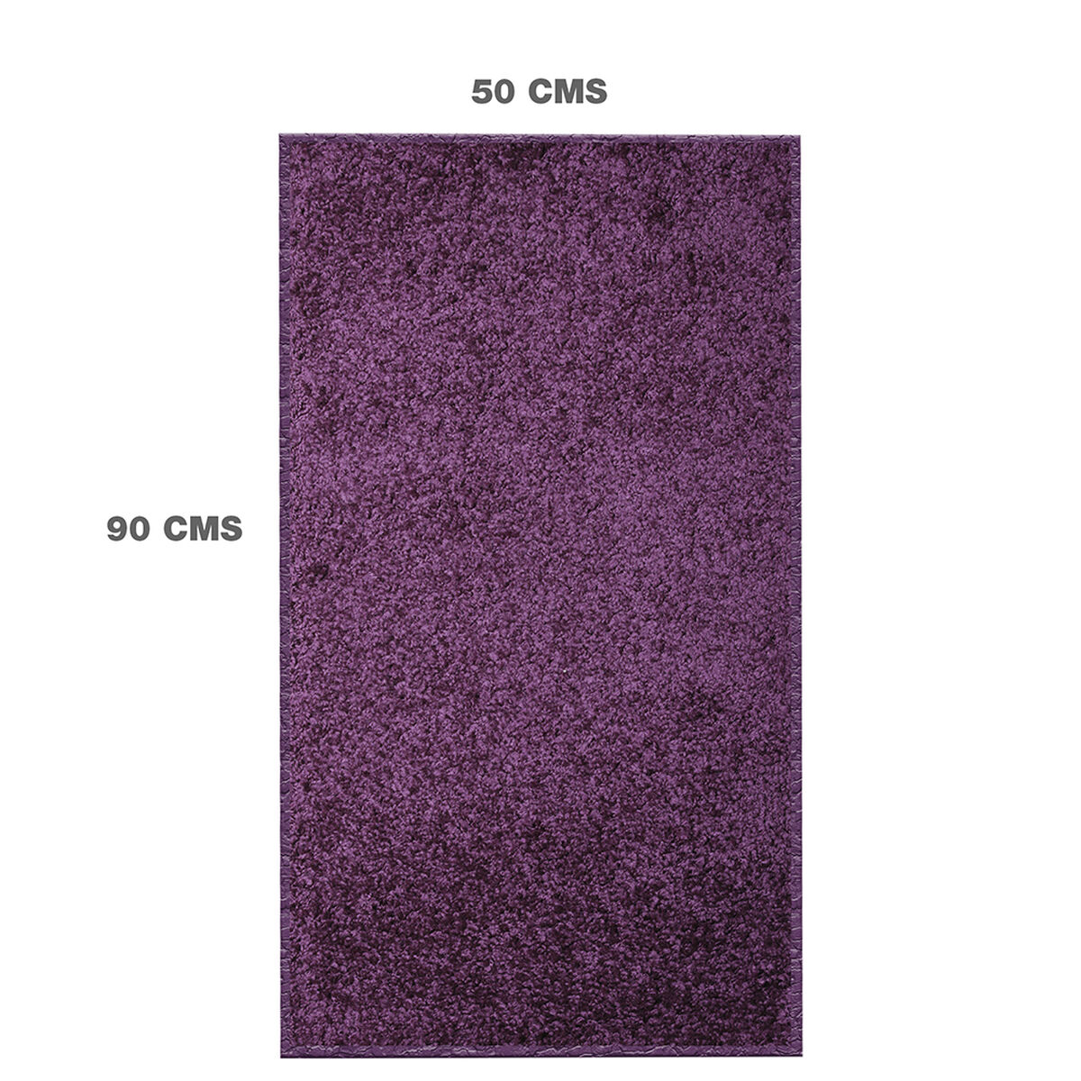 Bajada De Cama Doral Shaggy 90 x 50 cm Purpura