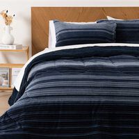 Plumón Mashini Corduroy Coral Sh. Est. 2 Plazas Linea Azul