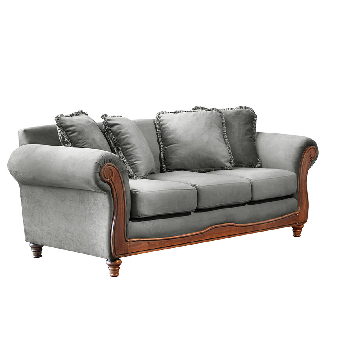 Sof&aacute; Latam Home Rimini 3 Cuerpos  Gris