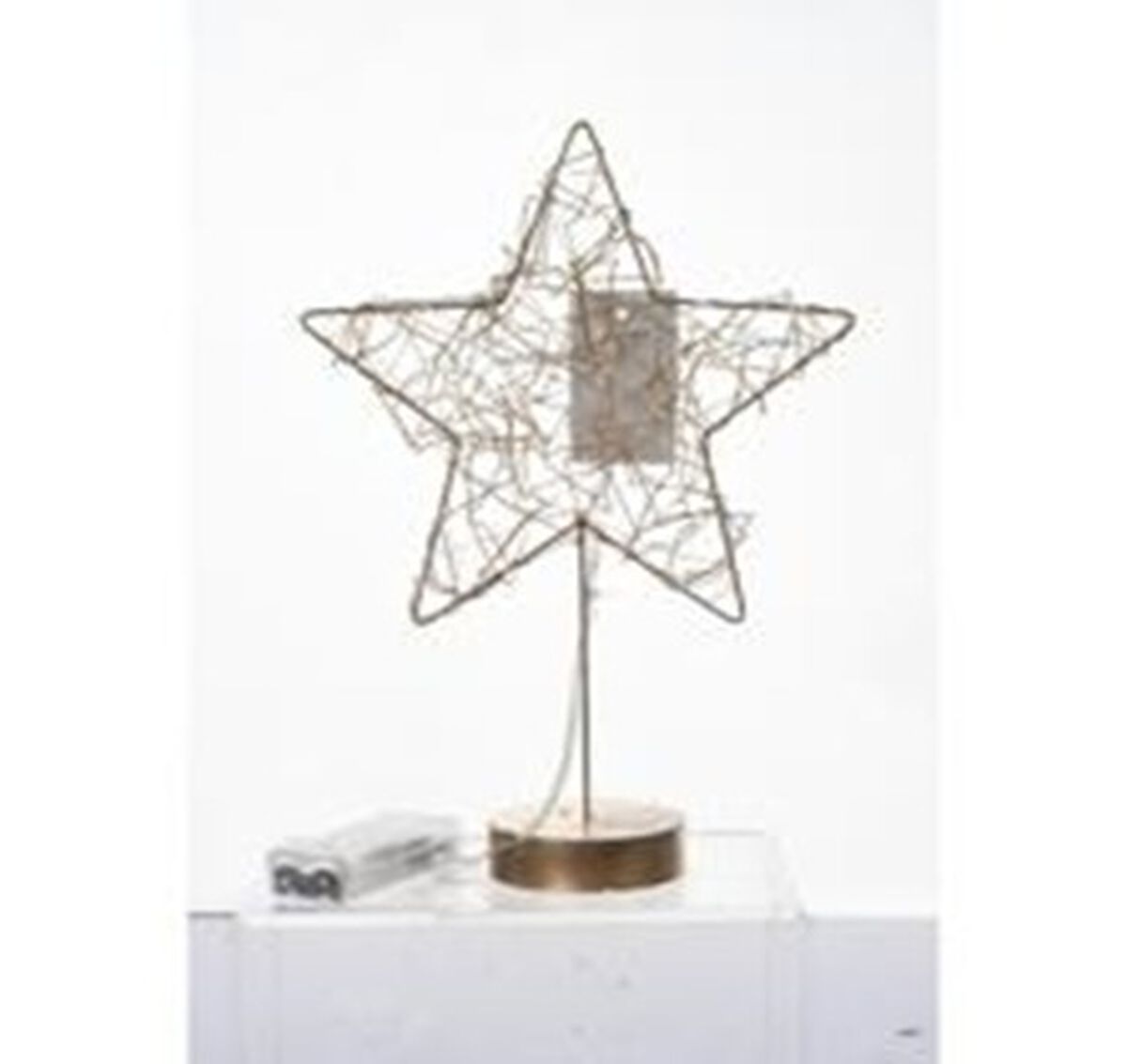 Adorno Navideño Estrella Dorada Casanova 30 cm