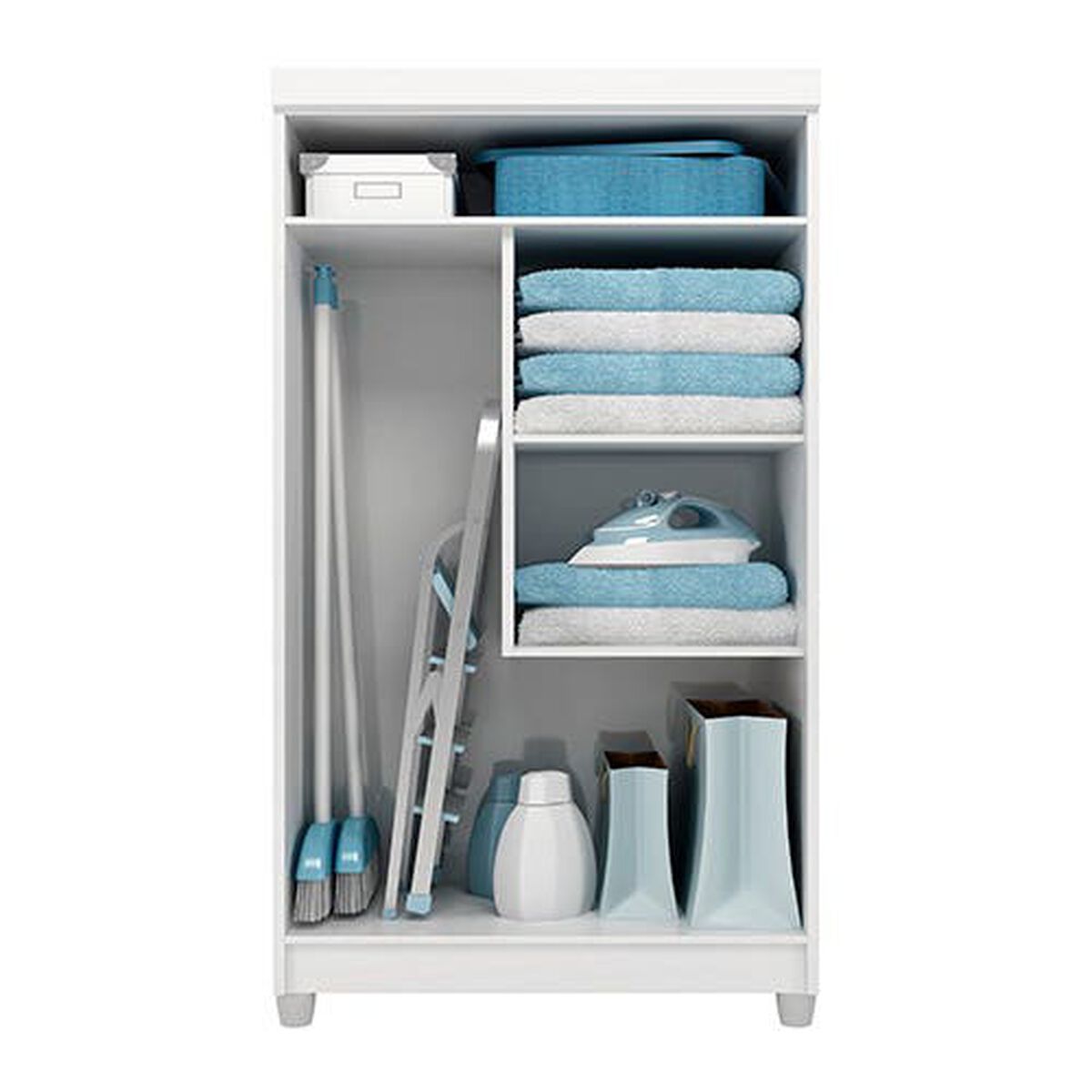 Despensa Home Mobili Borda 2 Puertas Blanco