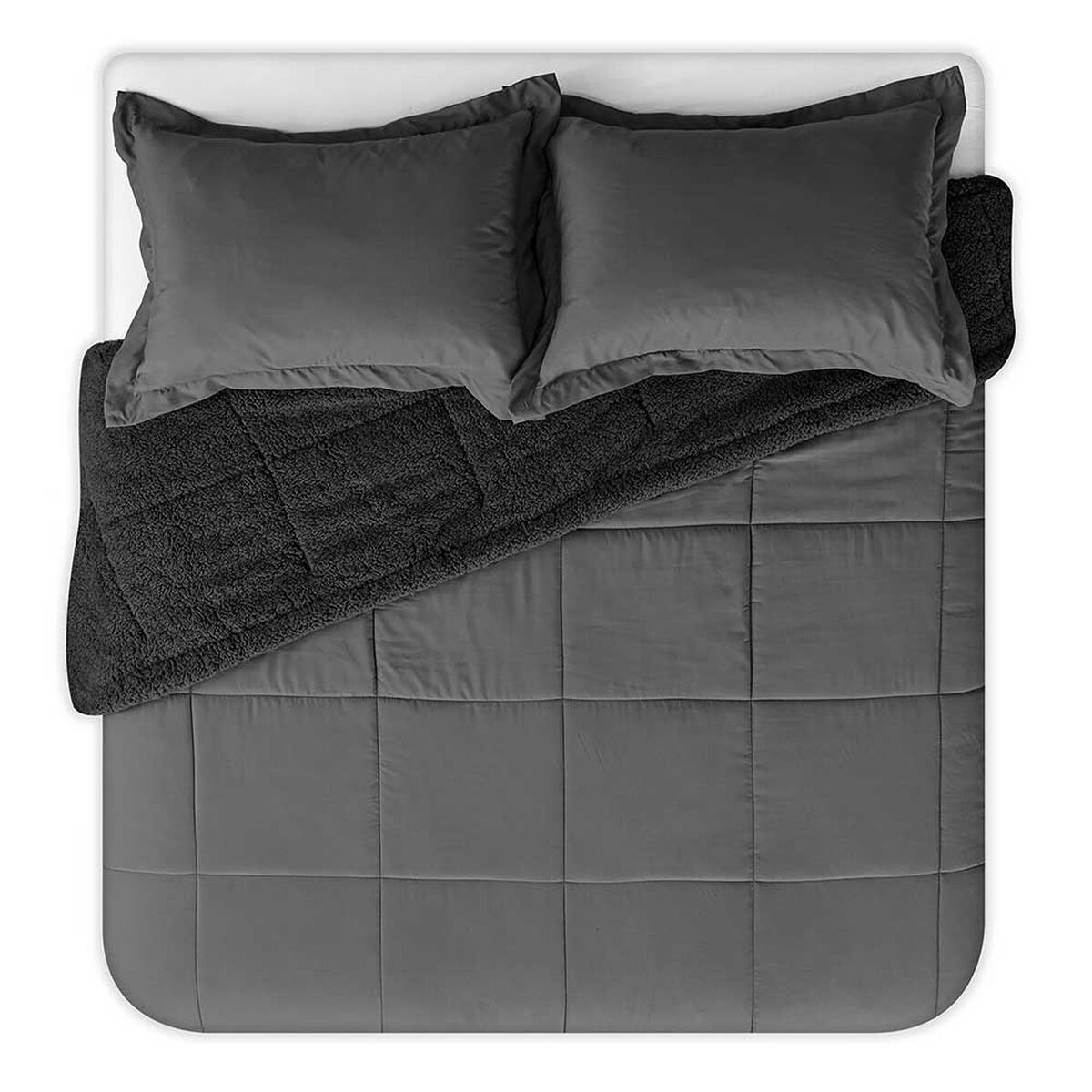 Plum&oacute;n Sherpa American Family 2 Plazas Rollo Gris