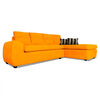 Seccional Derecho Elegant Houston Cheise Tela 5 Cuerpos Oro