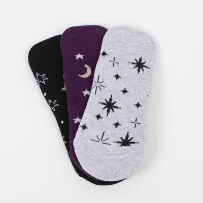 Imagen 1 del producto Pack 3 Unidades Calcetin Mujer Invisible de Algodón Icono Surtido