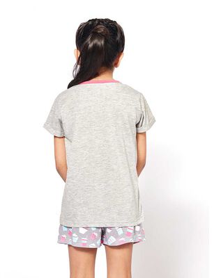 Imagen 2 del producto Pijama de Algodón Niña Kayser Gris