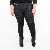 Leggins Mujer Extralindas Color-2, Marengo, Negro