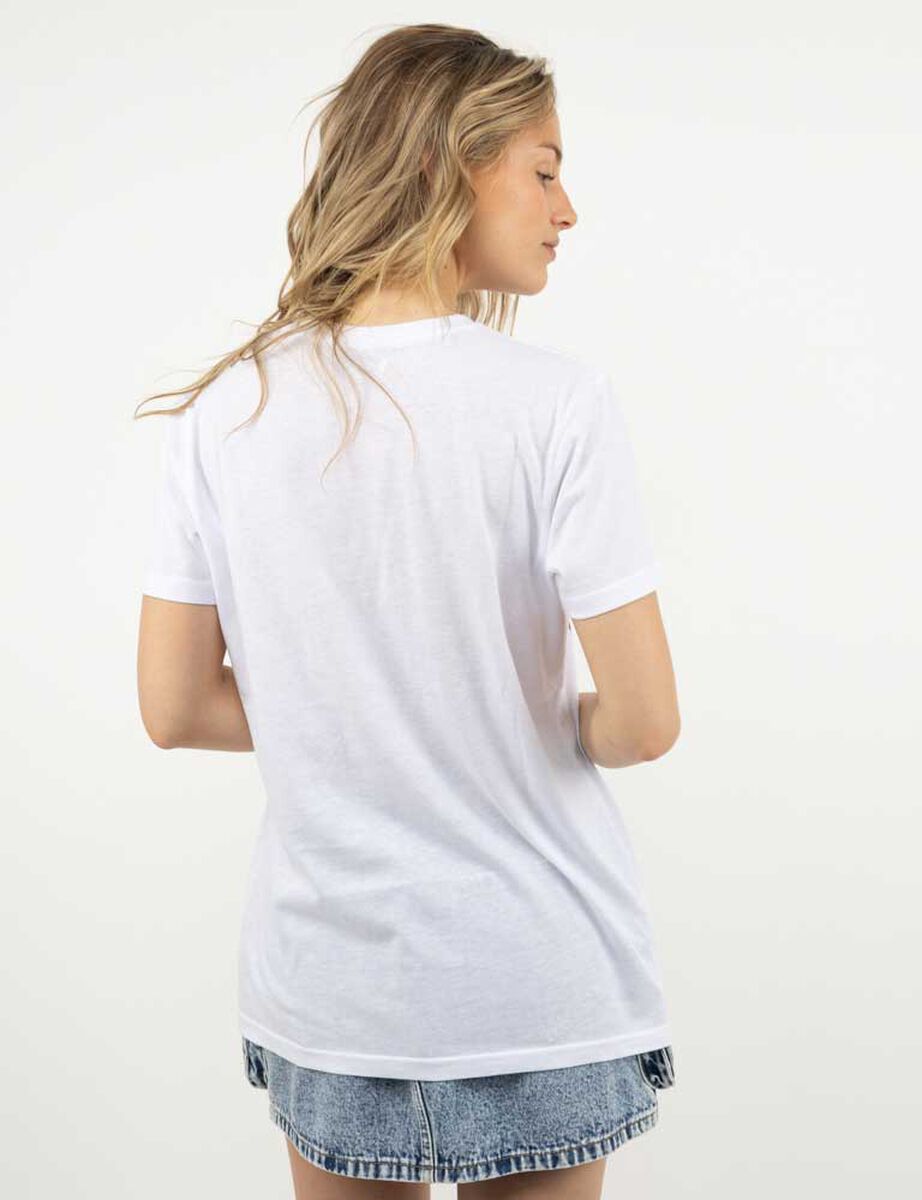Polera Con Estampado Manga Corta Mujer Icono