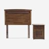 Cama Europea Rosen 1 Plaza Pratta + Respaldo + Velador Veneto