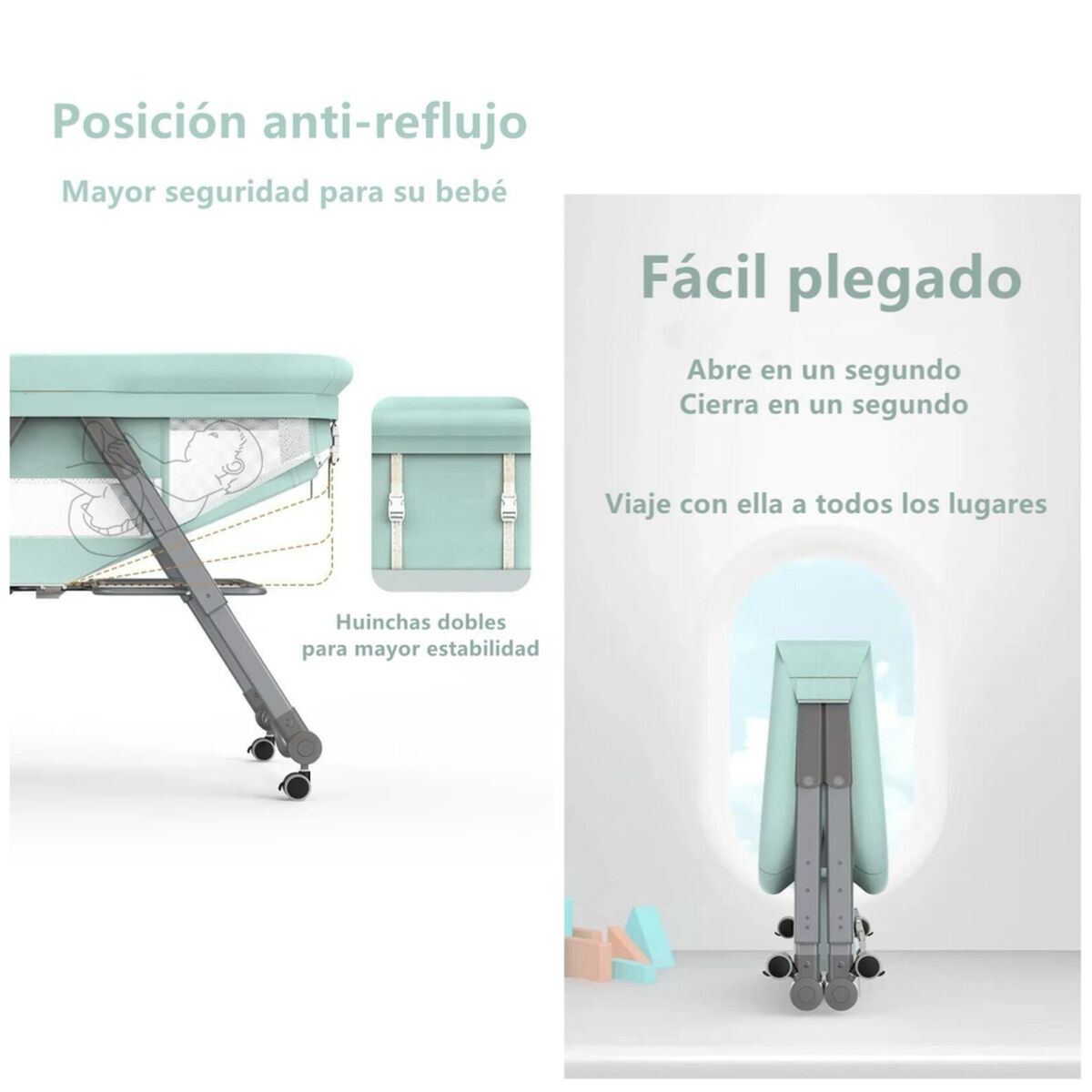 Cuna Moisés con Accesorios Gris Lubabycas