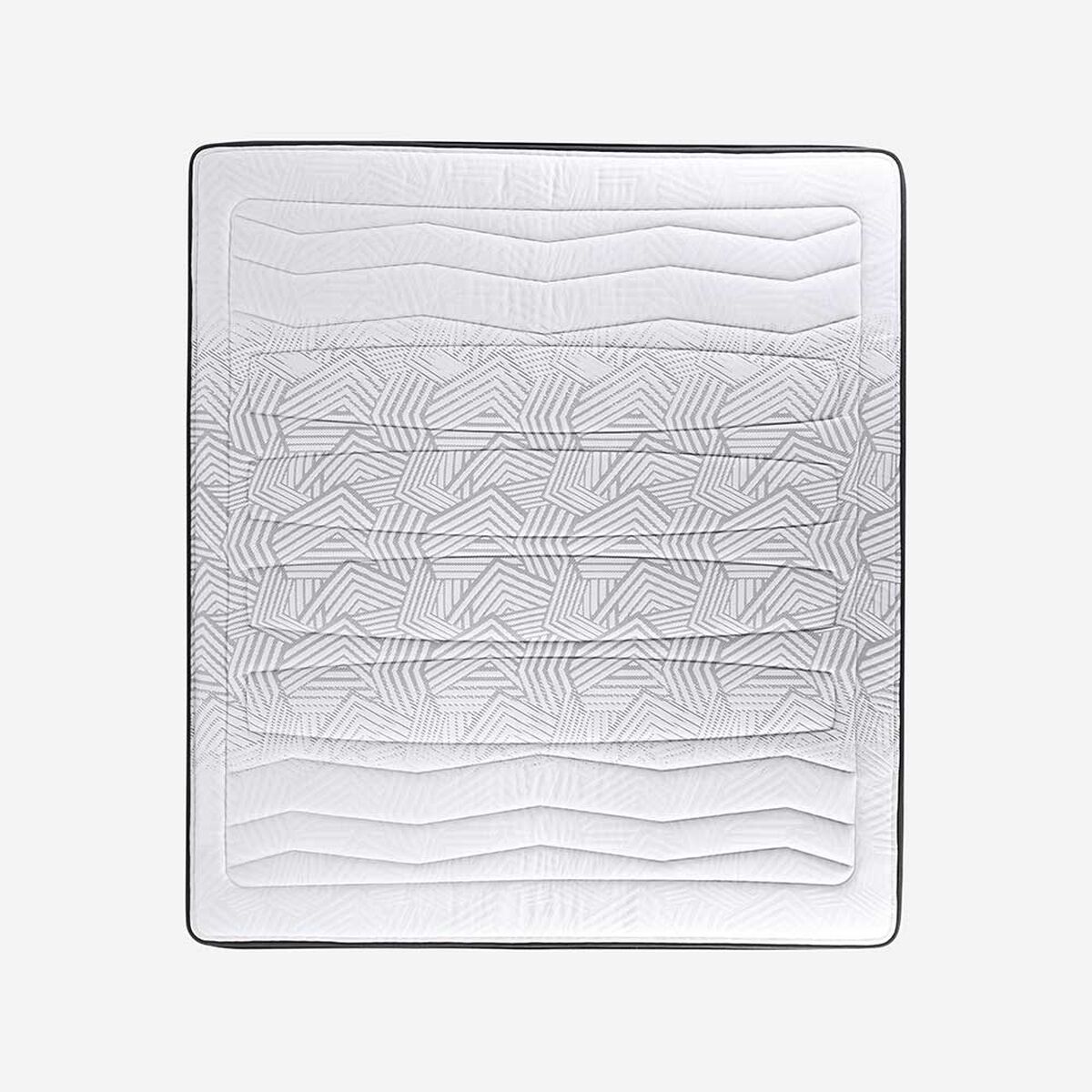Cama Europea Rosen Base Dividida King Tempo + Respaldo + 2 Veladores Grafito